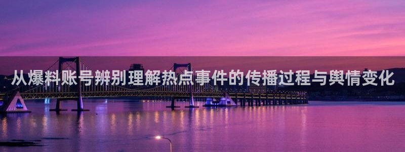 吃瓜网最新网址:从爆料账号辨别理解热点事件的传播过程与舆情变化